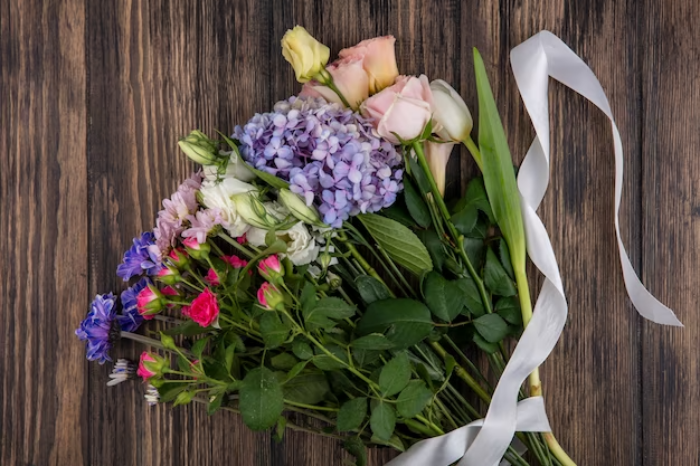 Un bouquet de fleurs fraîches