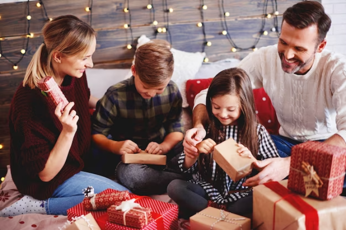 Idée de cadeau de Noël en famille